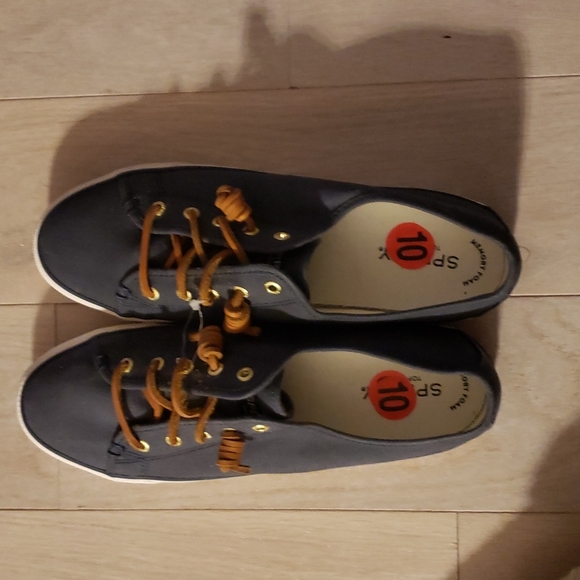 SPERRY BOAT SHOES NAVY BLUE - Picture 1 of 3